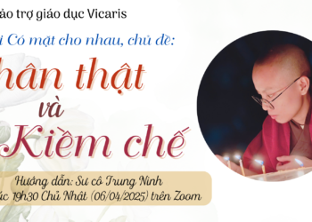 Hoạt động “Có mặt cho nhau”, chủ đề: CHÂN THẬT VÀ KIỀM CHẾ – Sư cô Trung Ninh